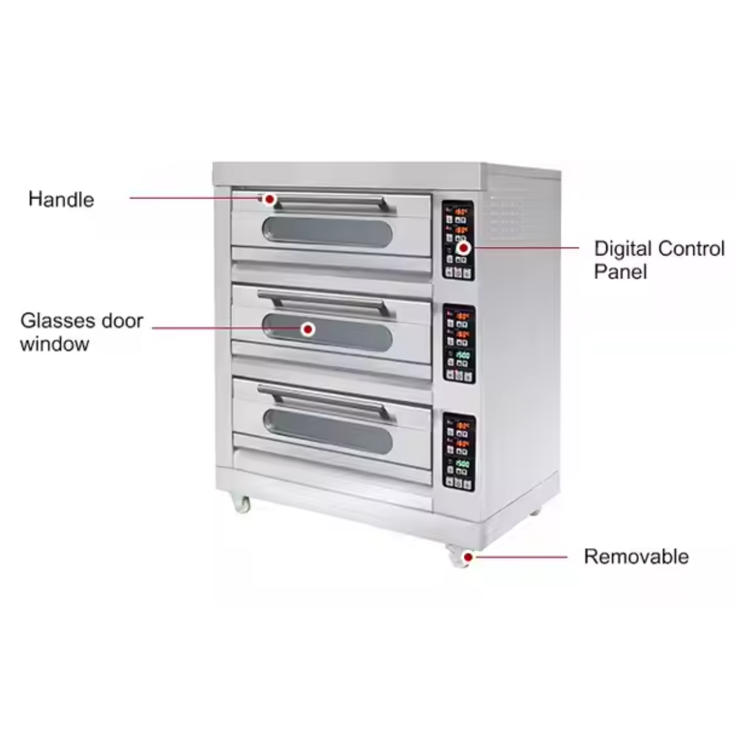 BakerPro TriDeck Digital Electric Oven