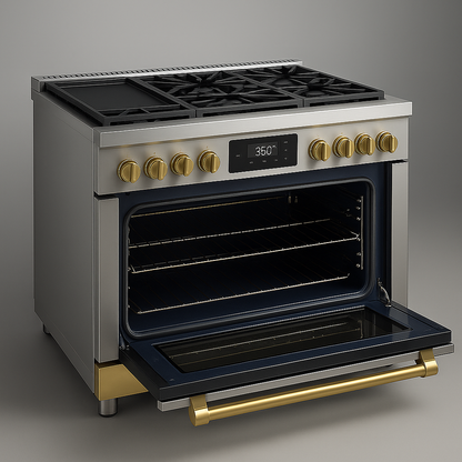 Véla GrandFlame 48" Dual-Fuel Luxury Range – Platinum Edition